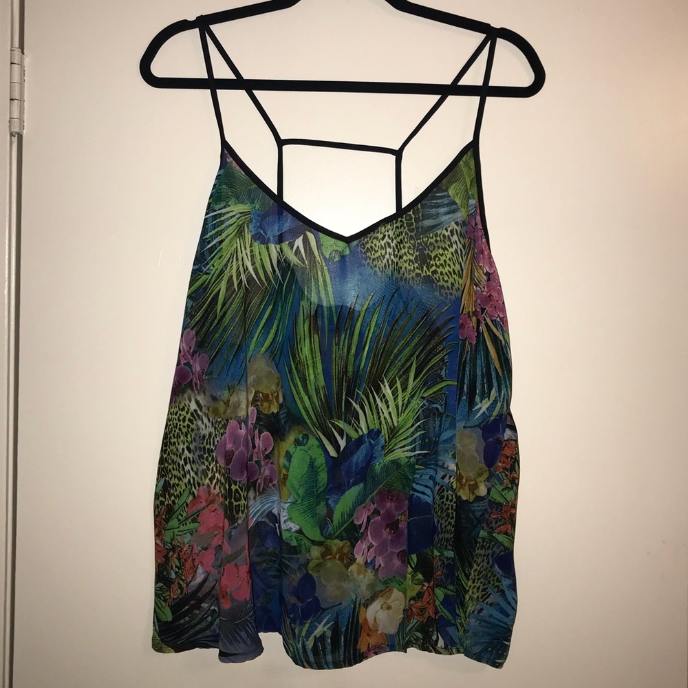 Jungle pattern top
